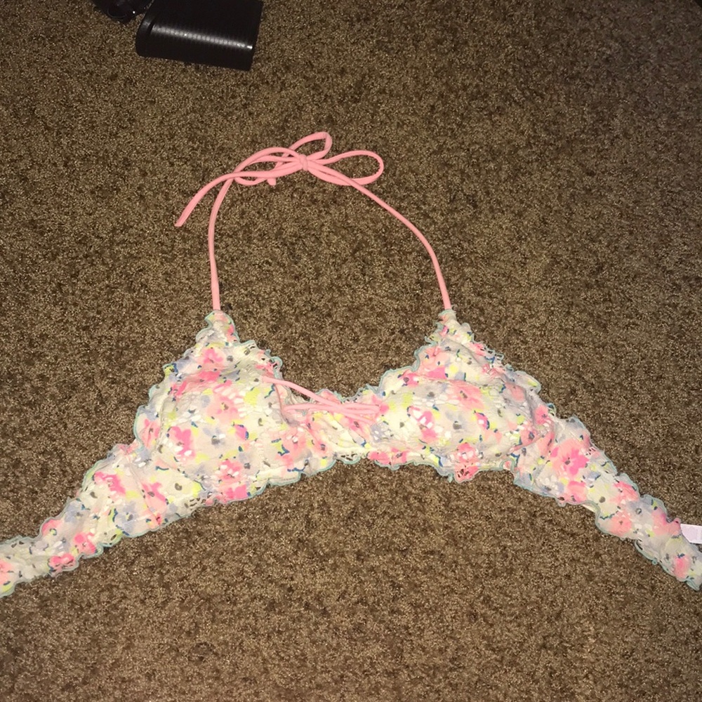 Bright lace Victoria secret bikini top